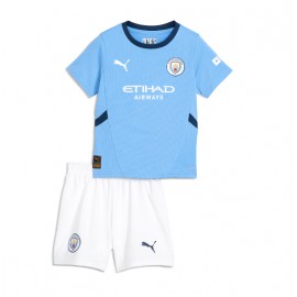 Manchester City Erling Haaland #9 Hjemmebanetrøje Børn 2024-25 Kortærmet (+ Korte bukser)